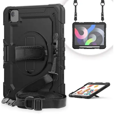 Trolsk Shockproof Case with Landyard (iPad Pro 11/Air 4/Air 5) - Svart