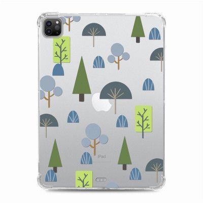 Trolsk Transparent Pattern TPU Case (iPad Pro 12,9 (2018-2021)) - Cactus