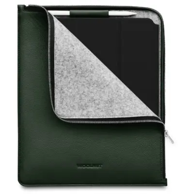 Woolnut Leather Folio (iPad Pro 12,9/Pro 13/Air 13) - Svart