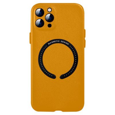 BOOM iPhone 11 Pro Max Läderskal Magsafe - Gul