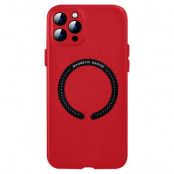 BOOM iPhone 11 Pro Max Läderskal Magsafe - Röd