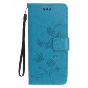 Butterfly Flowers Plånboksfodral till iPhone 11 Pro Max - Blå