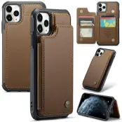 CASEME C22 Mobilskal till iPhone 11 Pro Max Läder med RFID - Brun