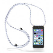Boom iPhone 11 Pro Max skal med mobilhalsband- White Stripes Cord