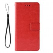 Crazy Horse Plånboksfodral för iPhone 11 Pro Max - Röd