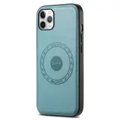 DENIOR Mobilskal till iPhone 11 Pro Max i PU-läder - Blå