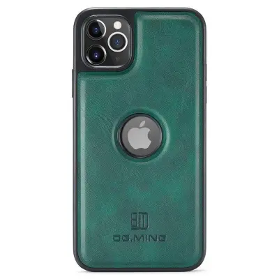 DG.MING iPhone 11 Pro Max Mobilskal Läderbeläggning Grön