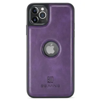 DG.MING iPhone 11 Pro Max Mobilskal Läderbeläggning Lila