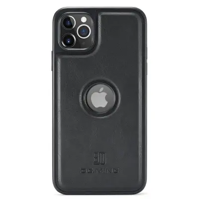 DG.MING iPhone 11 Pro Max Mobilskal Läderbeläggning Svart
