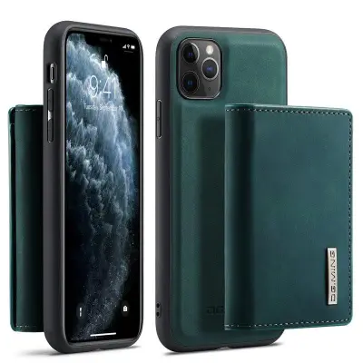 DG.MING M1 Series 2-in-1 Wallet + Hybrid Cover iPhone 11 Pro Max Grön