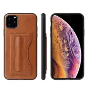 Fierre Shann Kickstand and Card Case (iPhone 11 Pro Max) - Svart