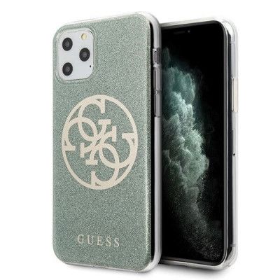 Guess Skal iPhone 11 Pro Max Circle Glitter - Khaki