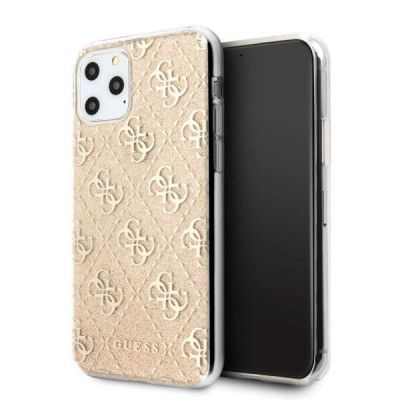 Guess iPhone 11 Pro Max skal 4G Glitter guld