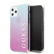 Guess Glitter Gradient Skal iPhone 11 Pro Max - Rosa/Blå