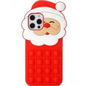 iPhone 11 Pro Max Mobilskal Silikon Santa Claus Pop It - Röd