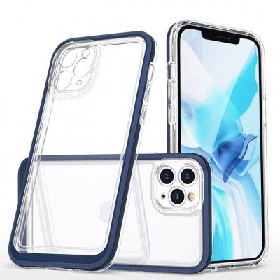 iPhone 11 Pro Max Skal Clear 3in1 - Blå
