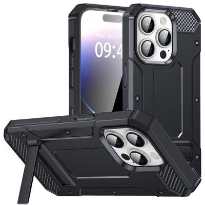 iPhone 11 Pro Mobilskal Kickstand Shockproof - Svart