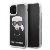 Karl Lagerfeld iPhone 11 Pro Max Skal Iconic Glitter - Svart