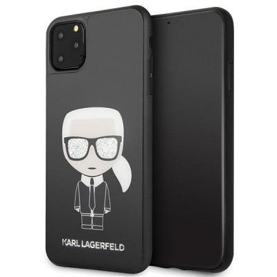 Karl Lagerfeld Silicone Iconic Skal iPhone 11 Pro Max - Svart
