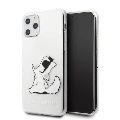 Karl Lagerfeld Skal iPhone 11 Pro Max Choupette Fun - Transparent