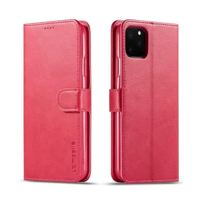 LC.imeeke iPhone 11 Pro Max Plånboksfodral i Konstläder - Rosa