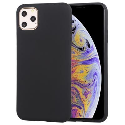 Liquid Silicone Skal för iPhone 11 Pro Max - Svart