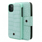Marvêlle iPhone 11 Pro Max plånboksfodral - Mint Croco