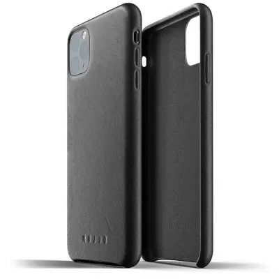 Mujjo Full Leather Case (iPhone 11 Pro Max) - Blå