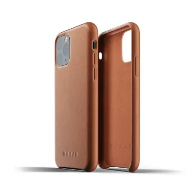 Mujjo Full Leather Case till iPhone 11 Pro Max - Tan