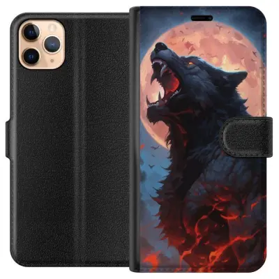 Plånboksfodral till Apple iPhone 11 Pro Max med Ylande varg