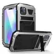 R-JUST Mobilskal till iPhone 11 Pro Max 360° Skydd Silver