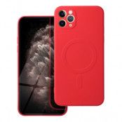 Silikon Magsafe Skal för iPhone 11 PRO MAX i rött.