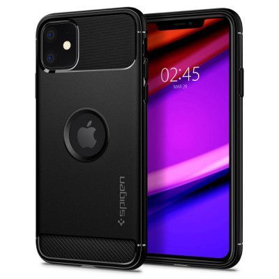 Spigen Rugged Armor iPhone 11 Mattsvart