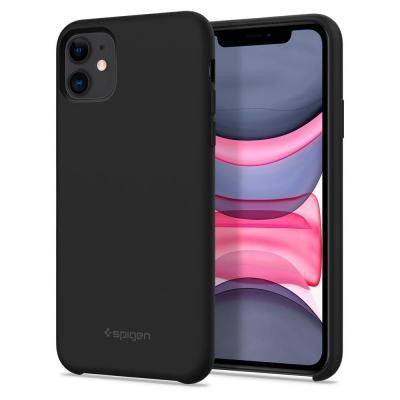 Spigen Silicone Fit iPhone 11 Svart