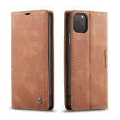 CASEME 013 Walletskal i Konstläder för iPhone 11 Pro - Brun