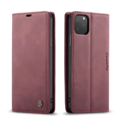 CASEME Plånboksfodral för iPhone 11 Pro - Vinröd