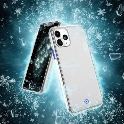 Celly Glacier Back case iPhone 11 Pro Vit/blå