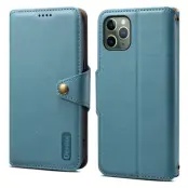 DENIOR iPhone 11 Pro Plånboksfodral Konstläder Blå