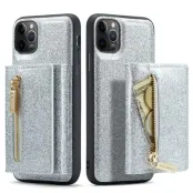 DG.MING M3 Series Mobilskal till iPhone 11 Pro Glitter KonstLäder Silver