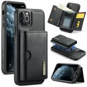 DG.MING M6 Series Mobilskal till iPhone 11 Pro Magnetiskt Plånboksfodral Svart
