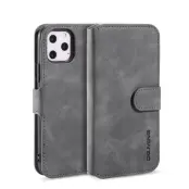 DG.MING Plånboksfodral Konstläder för iPhone 11 Pro - Grå