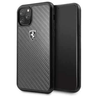 Ferrari Case iPhone 11 Pro skal Carbon Heritage Svart