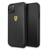 Ferrari Skal iPhone 11 Pro On Track Carbon Effect - Svart
