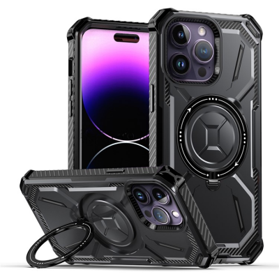 iPhone 11 Pro Magsafe Mobilskal Ringhållare - Svart