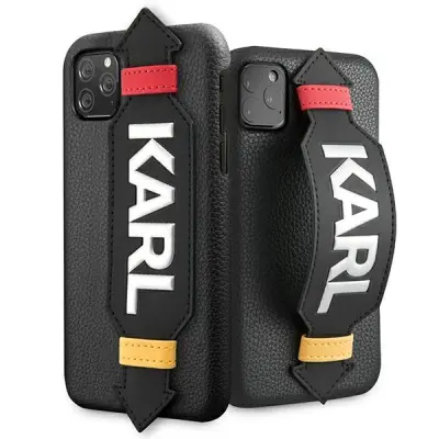 Karl Lagerfeld iPhone 11 Pro Mobilskal MagSafe Strap - Svart