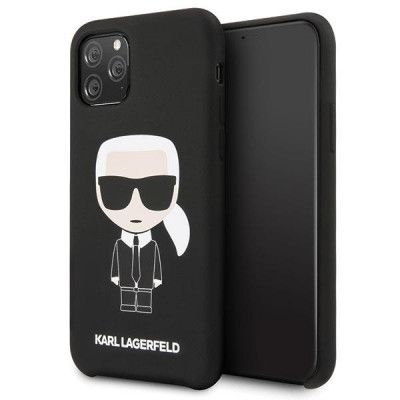 Karl Lagerfeld Silicone Iconic Skal iPhone 11 Pro - Svart