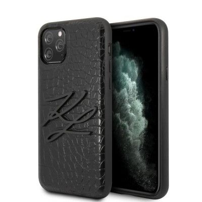 Karl Lagerfeld Skal iPhone 11 Pro Croco - Svart