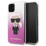 Karl Lagerfeld Skal iPhone 11 Pro Gradient Ikonik Karl - Rosa