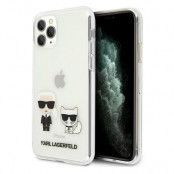 Karl Lagerfeld Skal iPhone 11 Pro Karl & Choupette - Transparent
