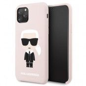 Karl Lagerfeld Skal iPhone 11 Pro Silicone Iconic - Ljus Rosa